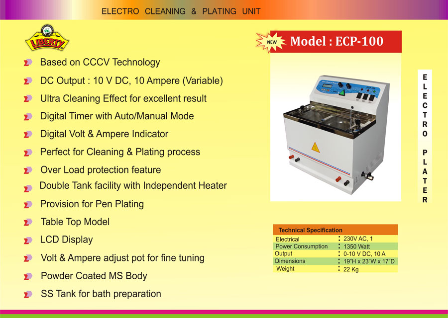 Electro-Cleaning--Plating-Unit